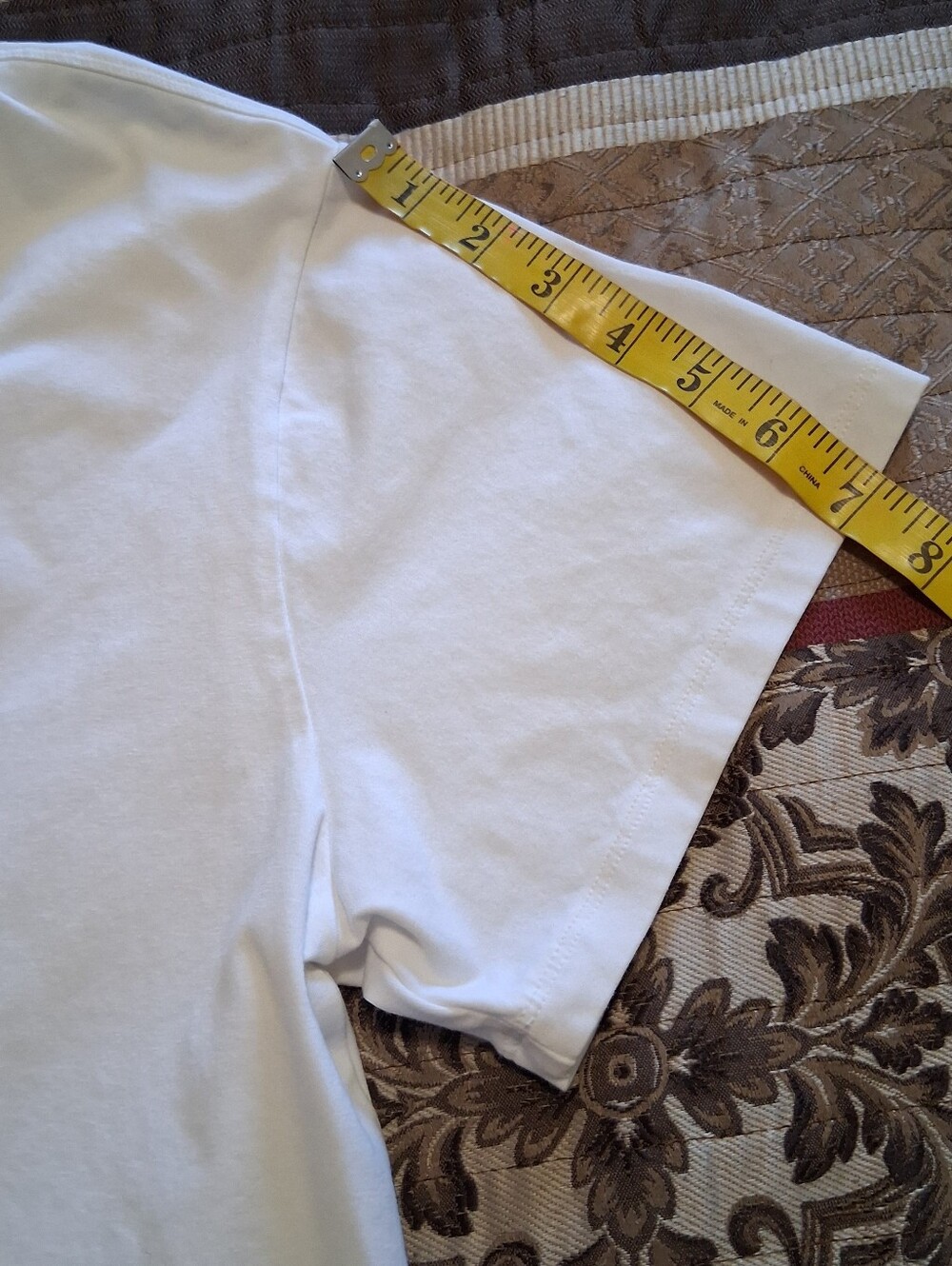 Athleta Classic Crew T-Shirt Set - White & Light Gray SzL  Women Summer Soft - Picture 5 of 16